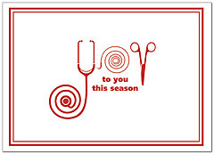 Select a verse, create your own custom verse, or order blank. Medical Joy Holiday Card D2218D-A